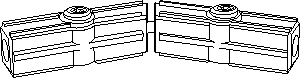 Zamek 16x16 135° nożycowy