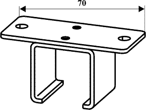 Uchwyt sufitowy szyn SP20528