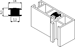 Listwa łacznikowa PCV