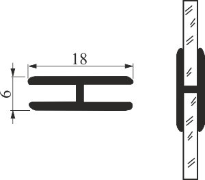 Uszczelka profil H